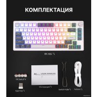 Клавиатура Royal Kludge RK-H81 RGB White Night (RK Cyan)