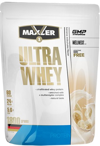 Maxler Ultra Whey (банановый коктейль, 900г)
