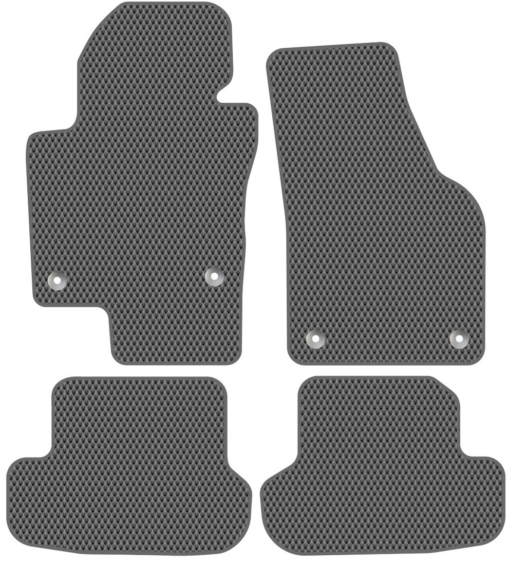 

Комплект ковриков для авто Alicosta Volkswagen Beetle II (хэтчбек 5 дв / 5C1) 2011 - 2016 (серый, ромб)