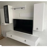 Шкаф распашной MLK Шарлиз с 1 стекл. дв. (Белое сияние) в Мозыре