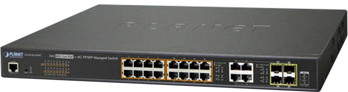

Управляемый коммутатор 2-го уровня PLANET GS-4210-16P4C