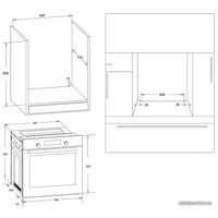 Электрический духовой шкаф Korting OKB 370 CMX