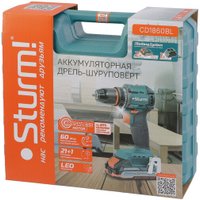Дрель-шуруповерт Sturm CD1860BL (с 2-мя АКБ, кейс) в Могилеве