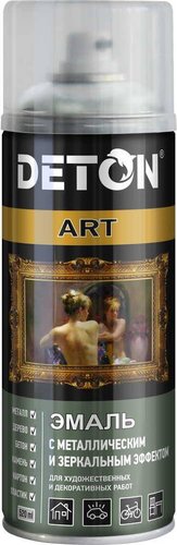 Автомобильная краска Deton с металлическим и зеркальным эффектом - Хром - аэр. 520 мл Art