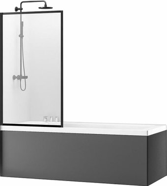 Стеклянная шторка для ванны Rea Lagos Fix 80