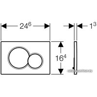 Панель смыва Geberit Sigma 01 115.770.DW.5 (черный)