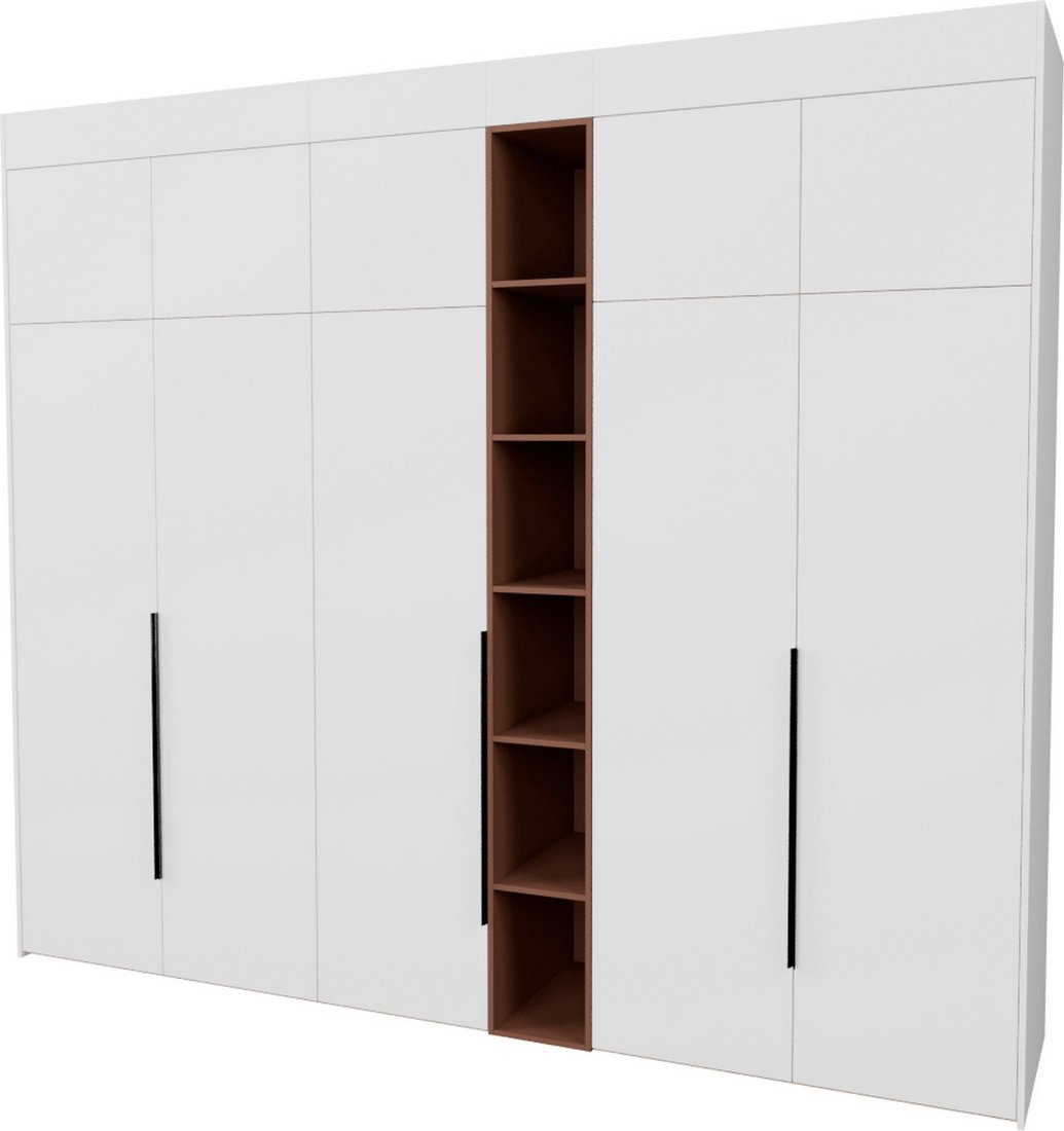 

Шкаф распашной Рэйгрупп Рэй S262-В13-3-EBL В13-3 (дуб элисон/белый премиум/античная латунь)