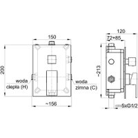 Смеситель Armatura Hexa Quadro 3529-411-00