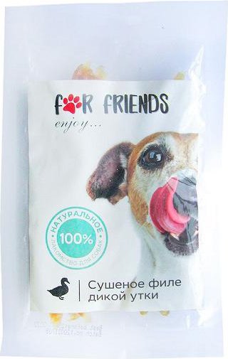 

Лакомство для собак For Friends Сушеное филе дикой утки 50 г