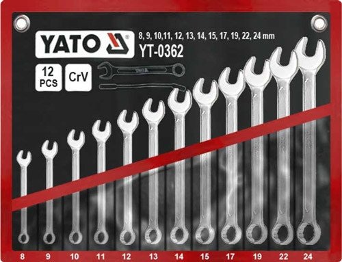 Набор ключей Yato YT-0362 12 предметов