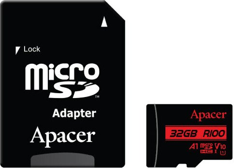 

Карта памяти Apacer AP32GMCSH10UB-R 32GB (с адаптером)