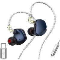 Наушники TRN VX Pro USB Type-C (темно-синий, с микрофоном)