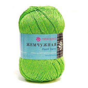 Пряжа для вязания Пехорка Жемчужная 33 100 г 425 м (зеленый)