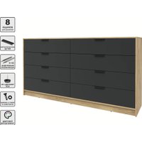 Комод Интерлиния Концепт КТ-К197 (антрацит/дуб золотой)