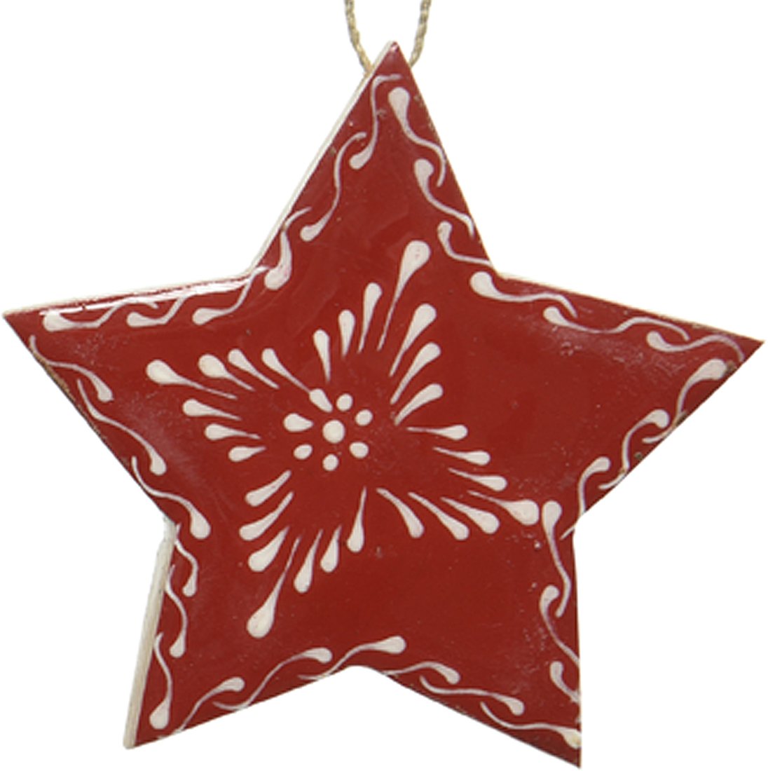 

Елочная игрушка Albero Di Natale Звезда 1х8х1 см 556127-6 (красный)