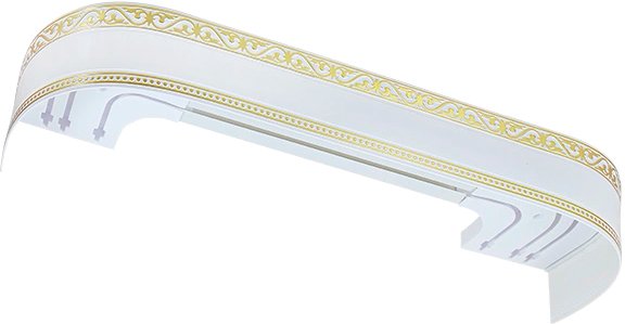 

Карниз для штор Legrand Монарх 48069570 (2.8 м, белый глянец)