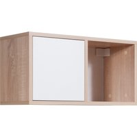 Полка Мебель-класс полка Куб-3 (белый/дуб сонома)