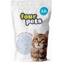 Наполнитель для туалета Four Pets силикагелевый 3.5 л