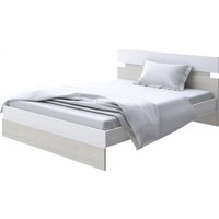 Кровать PROxSON Milton 80x190 (белый/дуб шамони светлый 124)