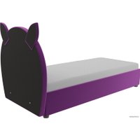 Кровать Mebelico Бриони 820х1880 (микровельвет, фиолетовый)