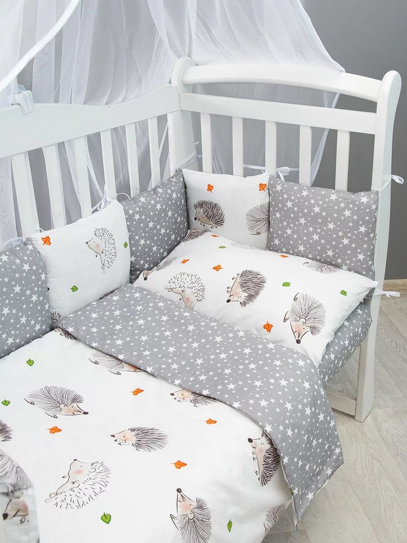 

Постельное белье Amarobaby Baby Boom Крошка ежик (3 предмета)