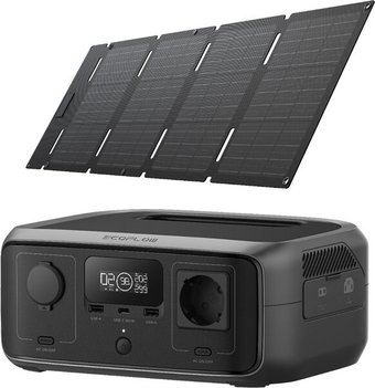 Портативная зарядная станция EcoFlow River 3 UPS Solar Kit