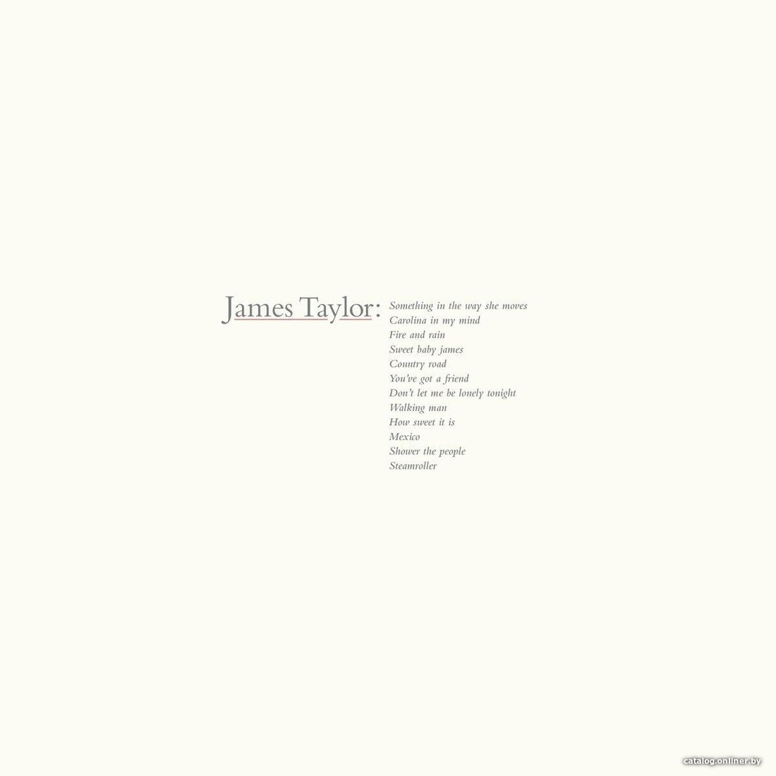 Виниловая пластинка James Taylor - James Taylor's Greatest Hits (Remastered)