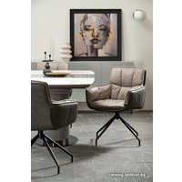 Кухонный стол Halmar Dancan (белый мрамор/серый/черный)