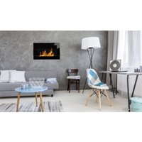 Биокамин BiokominkiGMT 650x400 (черный, со стеклом)