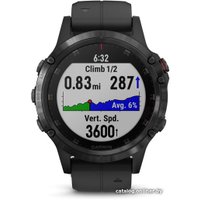 Умные часы Garmin Fenix 5 Plus Sapphire (черный)