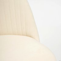 Офисное кресло TetChair Melody (флок, молочный)