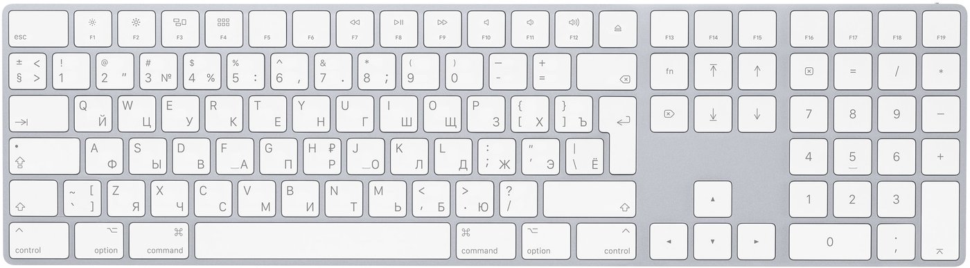 

Клавиатура Apple Magic Keyboard с цифровой панелью MQ052RS/A