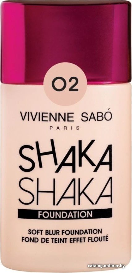 Тональный крем Vivienne Sabo Shaka Shaka с натуральным блюр-эффект (тон 02 бежевый)