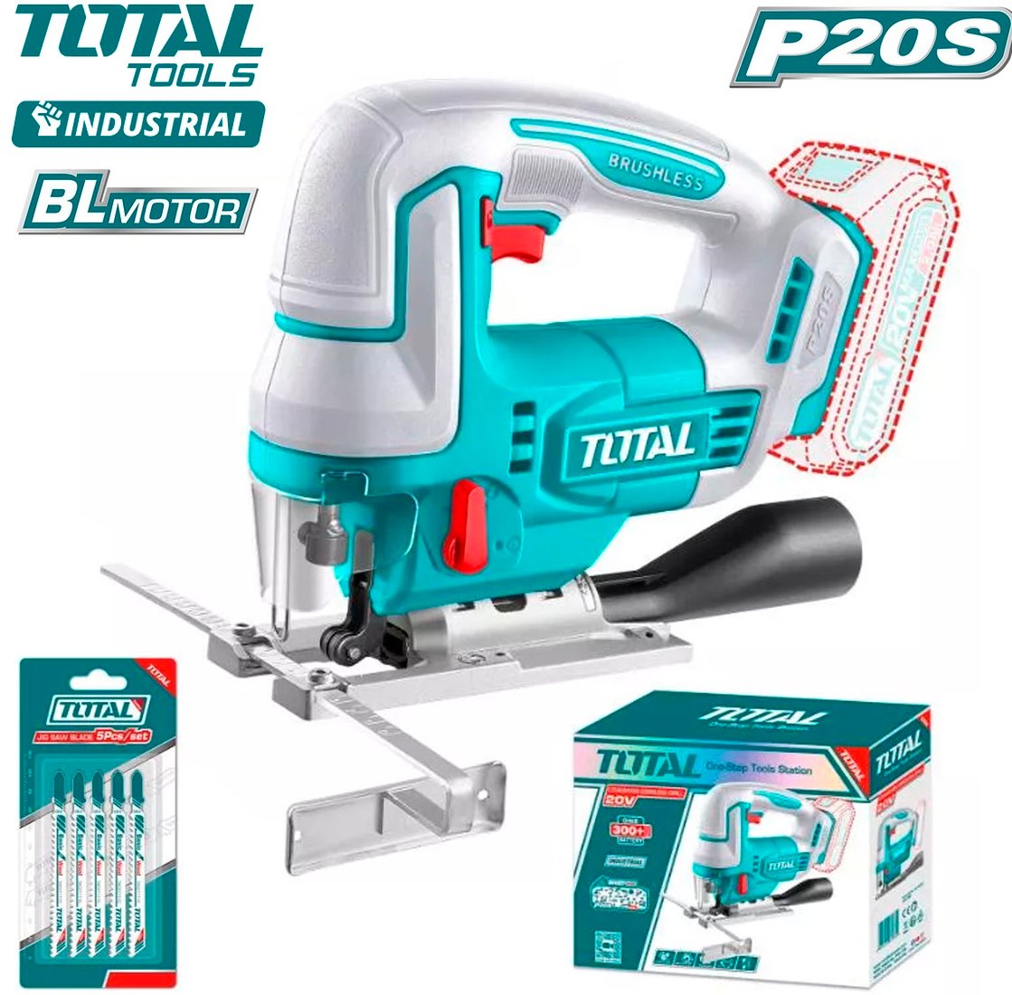 

Электролобзик Total TJSLI1008 (без АКБ)