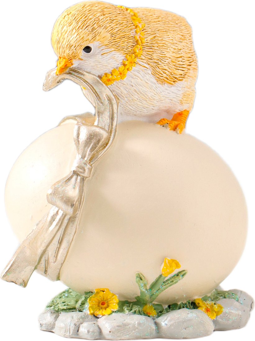 

Статуэтка Sima-Land Цыпленок завязывает подарочный бант на яйце 10927833