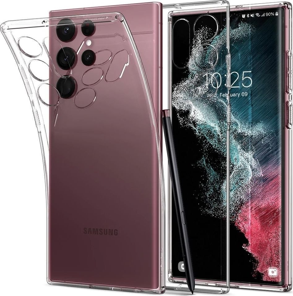 

Чехол для телефона Spigen Liquid Crystal для Galaxy S22 Ultra ACS03912 (кристально-прозрачный)