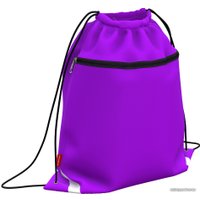 Мешок для обуви Erich Krause 50x41 Neon Violet (с карманом на молнии) 49124