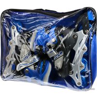 Роликовые коньки Игротрейд P01B-BS (р. 31-34, белый/синий/черный)