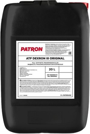 

Трансмиссионное масло Patron ATF Dexron III Original 20л
