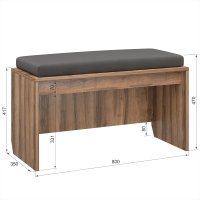 Банкетка Аквилон Чарли №8.1 (авелано)