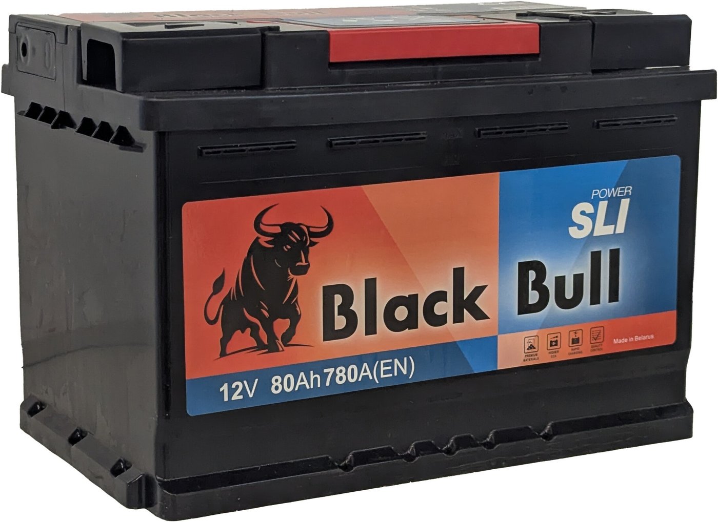 Автомобильный аккумулятор Black Bull SLI R+ (80 А·ч)
