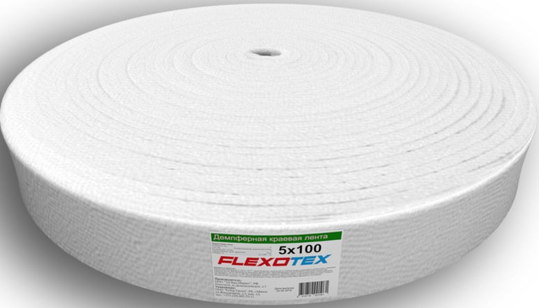 

Лента Flexotex Демпферная лента 10х100 мм (25 м)