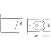 Биде Vincea Q-Line VB1-11G1B