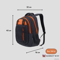 Школьный рюкзак Torber Class X T5220-22-BLK-RED