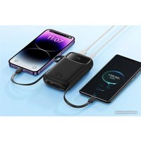 Внешний аккумулятор Baseus Qpow2 Dual-Cable Digital Display Fast Charge Power Bank 22.5W 10000mAh (черный)
