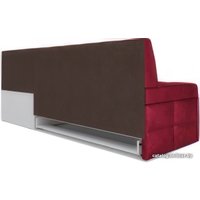 Угловой диван Мебель-АРС Атлантис правый 212x84x135 (бархат красный Star Velvet 3 Dark Red)