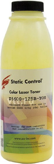 

Тонер Static Control для Xerox 6600/WC6605 (желтый) 125 г