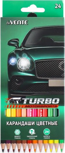 

Набор цветных карандашей deVente Turbo 5024203 (24 цвета)