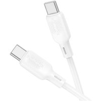 Кабель Borofone BX113 USB Type-C - USB Type-C (1 м, белый)