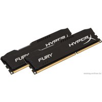 Оперативная память HyperX Fury Black 2x4GB KIT DDR3 PC3-14900 HX318C10FBK2/8